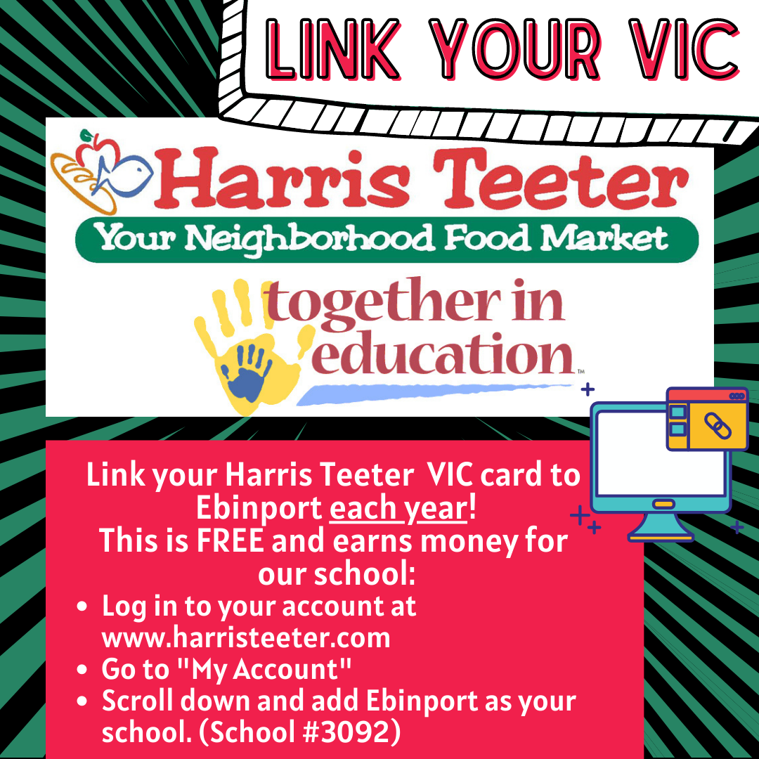 Link Your Harris Teeter VIC to Ebinport 